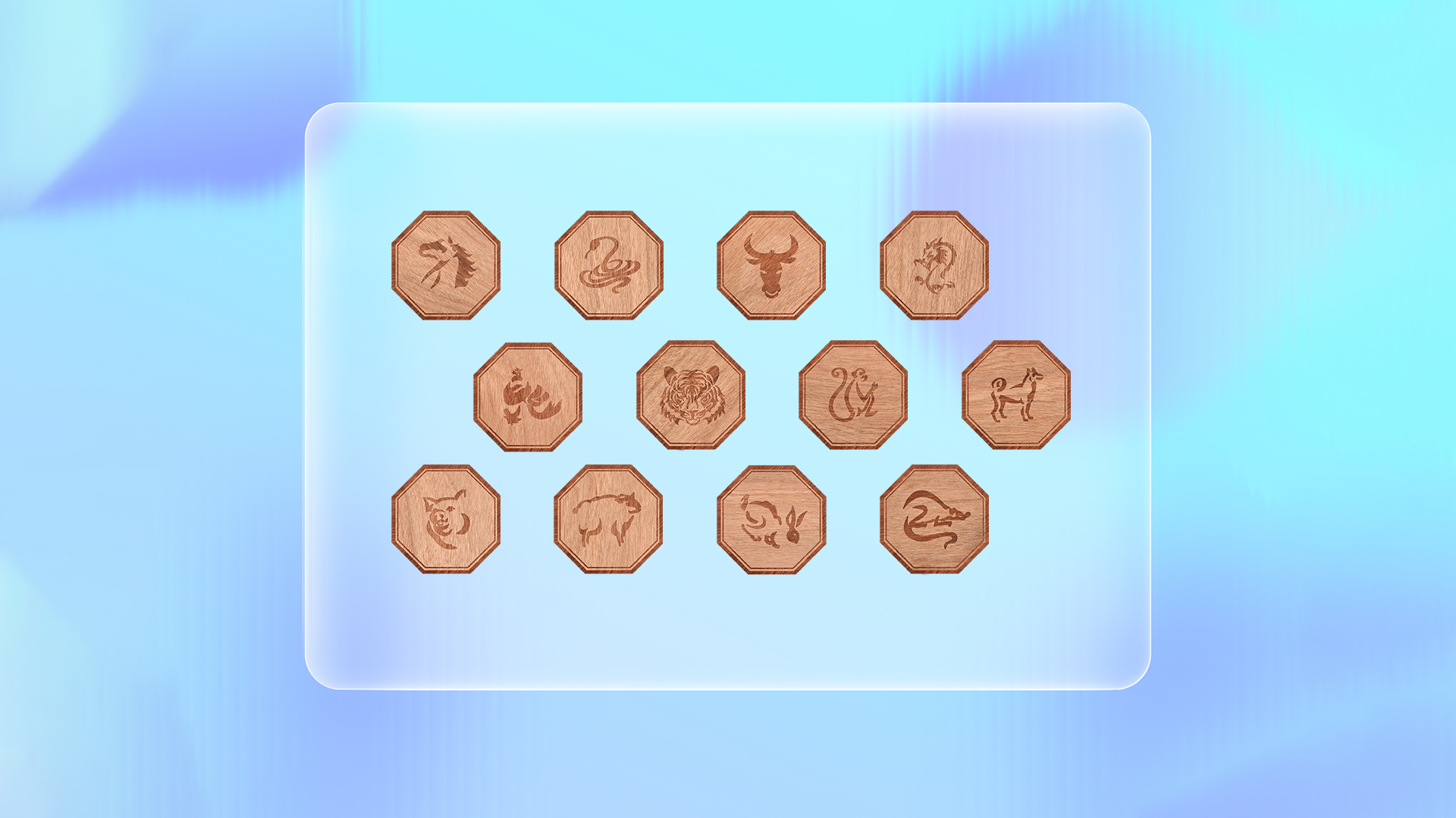 凯时集团RFID智能木卡工厂专业定制NFC十二生肖木卡RFID非标木卡源头厂家